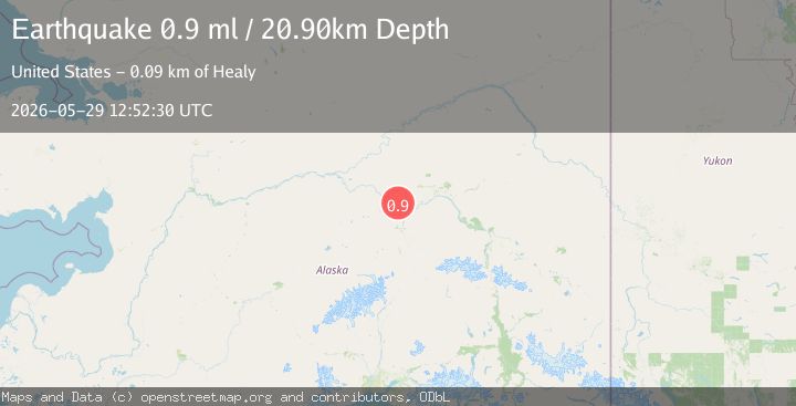 Map of 17 km WNW of Four Mile Road, Alaska