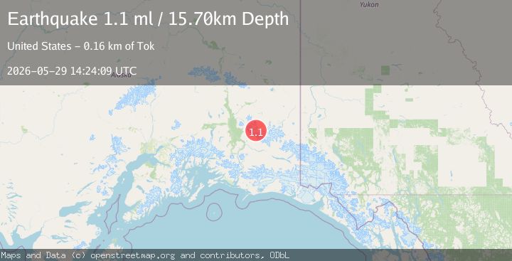 Map of 60 km SW of Nabesna, Alaska