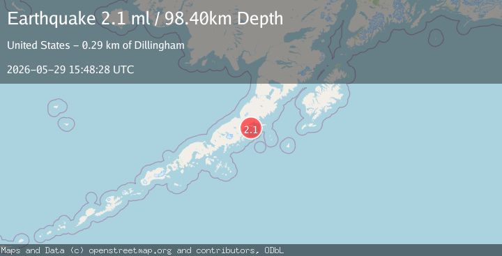Map of 32 km ENE of Chignik, Alaska