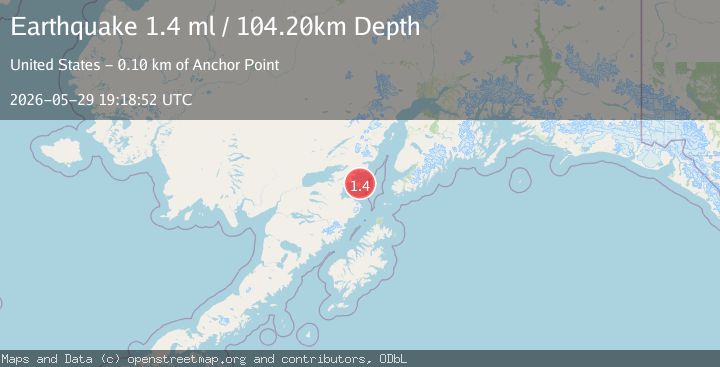 Map of 60 km SE of Pedro Bay, Alaska