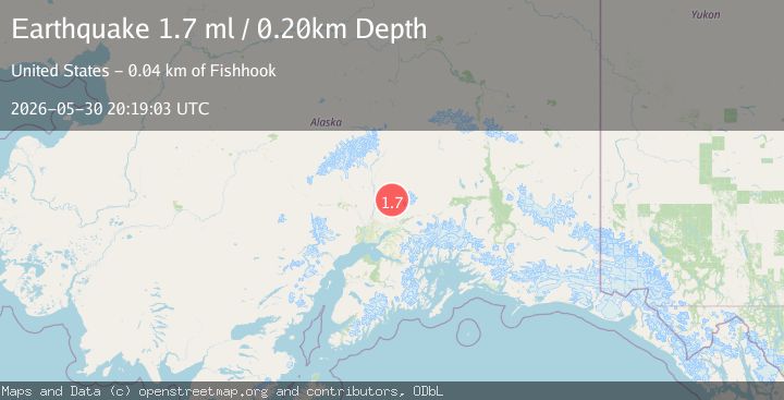 Map of 26 km ESE of Susitna North, Alaska