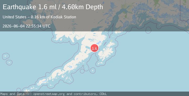 Map of 63 km NW of Karluk, Alaska