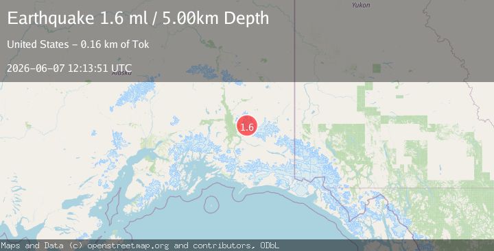 Map of 53 km NNE of Chitina, Alaska