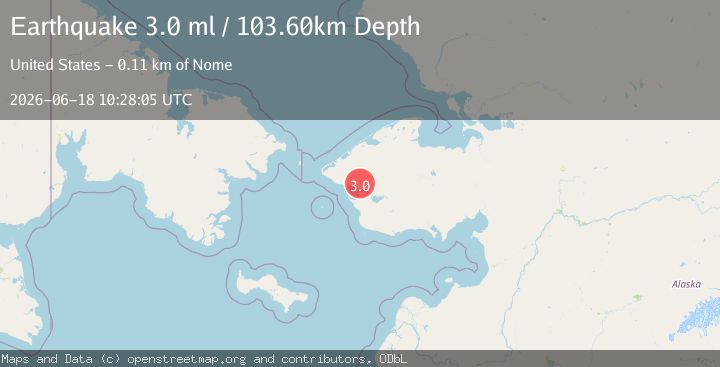 Map of 9 km NNE of Brevig Mission, Alaska