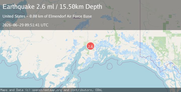 Map of 4 km S of Elmendorf Air Force Base, Alaska