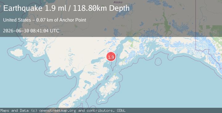 Map of 60 km E of Pedro Bay, Alaska