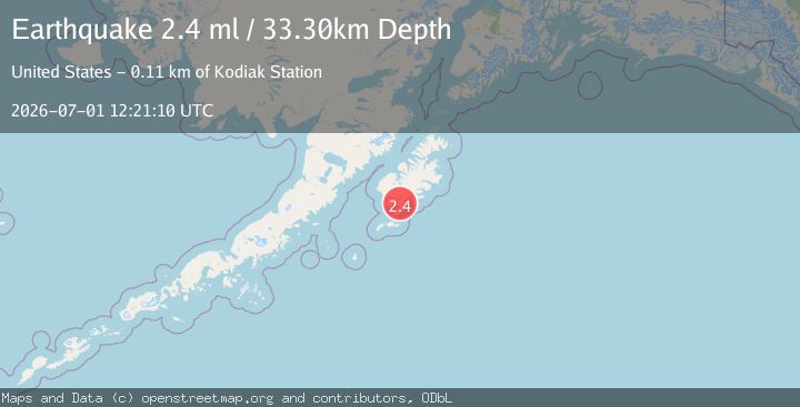 Map of 21 km ENE of Akhiok, Alaska