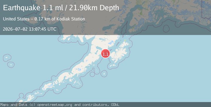 Map of 58 km W of Karluk, Alaska