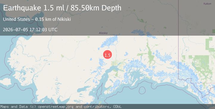 Map of 7 km N of Skwentna, Alaska