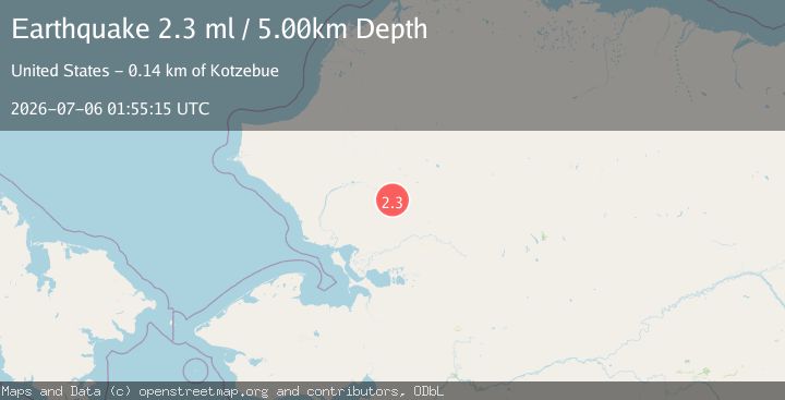 Map of 85 km N of Kiana, Alaska