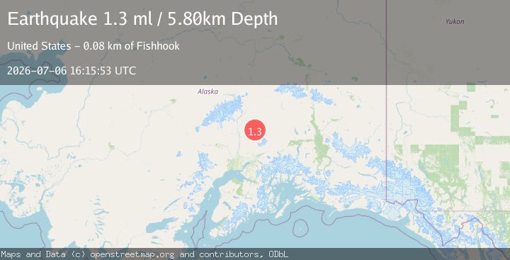 Map of 47 km NE of Susitna North, Alaska