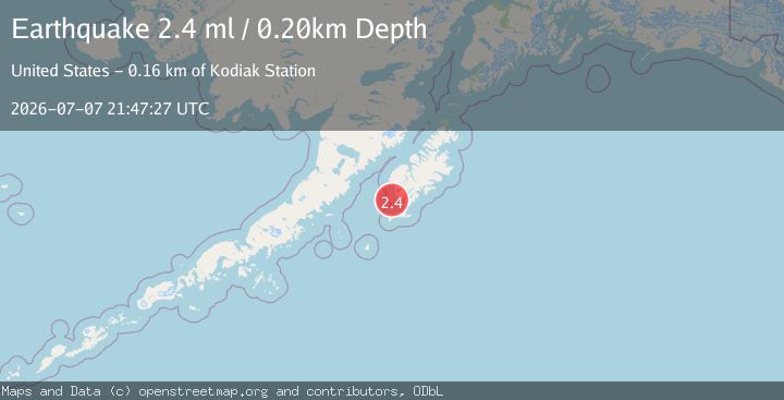 Map of 29 km WSW of Akhiok, Alaska