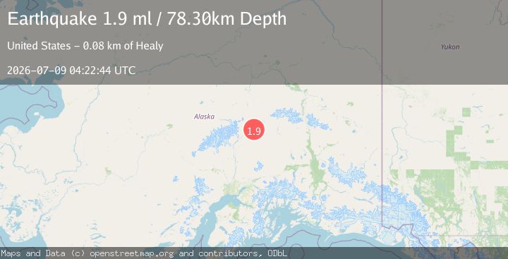Map of 27 km S of Cantwell, Alaska