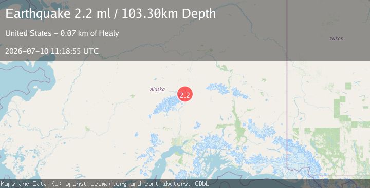 Map of 38 km WSW of Cantwell, Alaska