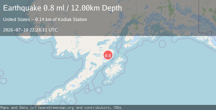 Map of 96 km SSE of Kokhanok, Alaska