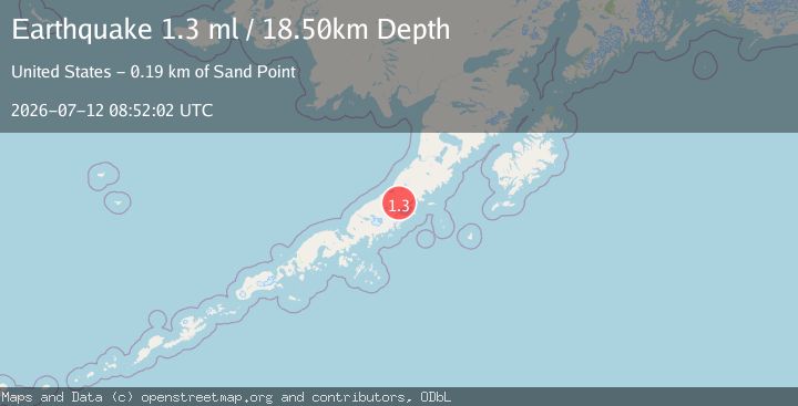 Map of 30 km N of Chignik Lagoon, Alaska