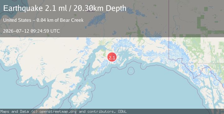Map of 20 km E of Crown Point, Alaska