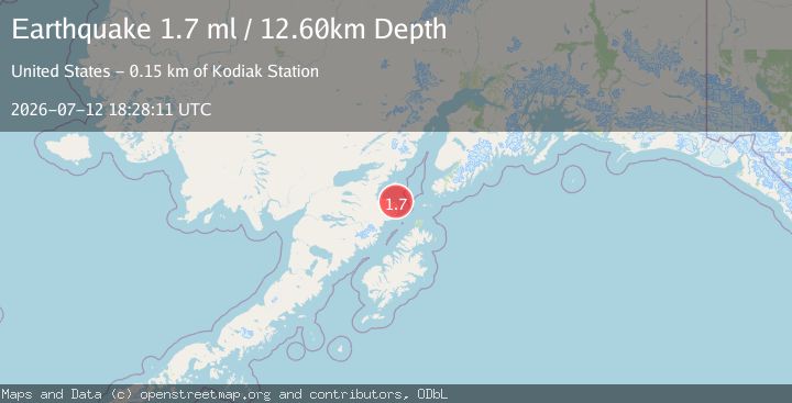 Map of 87 km SE of Pope-Vannoy Landing, Alaska