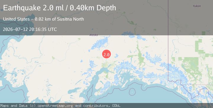 Map of 12 km S of Talkeetna, Alaska