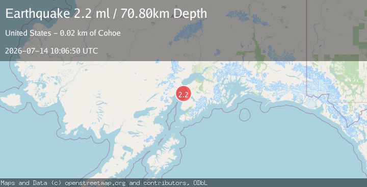 Map of 16 km W of Cohoe, Alaska