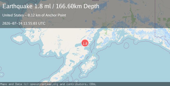 Map of 12 km SSE of Pedro Bay, Alaska