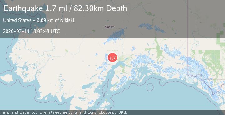 Map of 50 km NNW of Beluga, Alaska