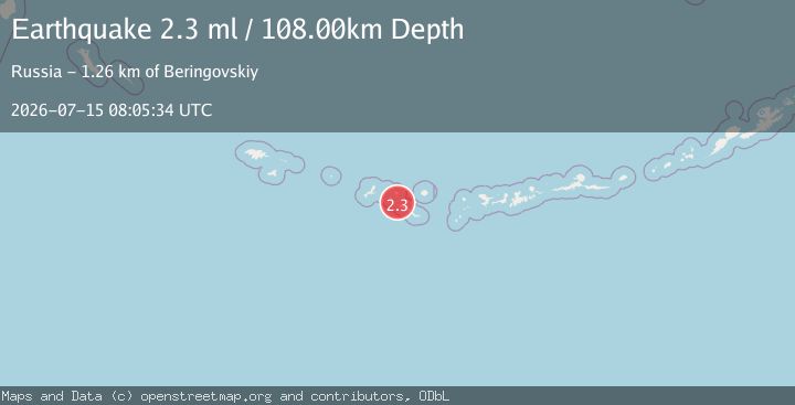 Map of Rat Islands, Aleutian Islands, Alaska