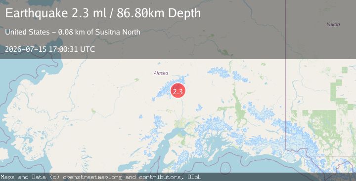 Map of 37 km NNE of Petersville, Alaska