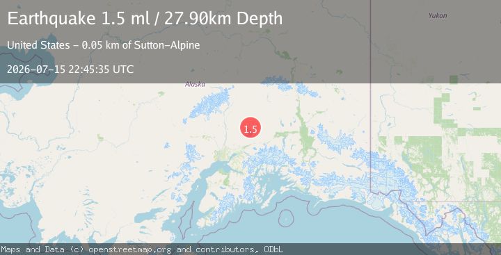 Map of 51 km N of Chickaloon, Alaska