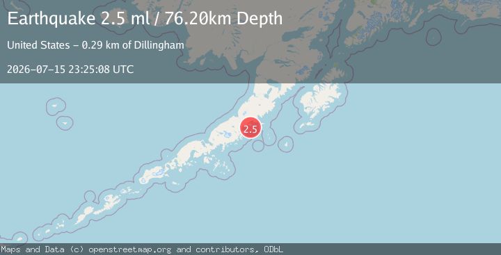 Map of 34 km ENE of Chignik, Alaska
