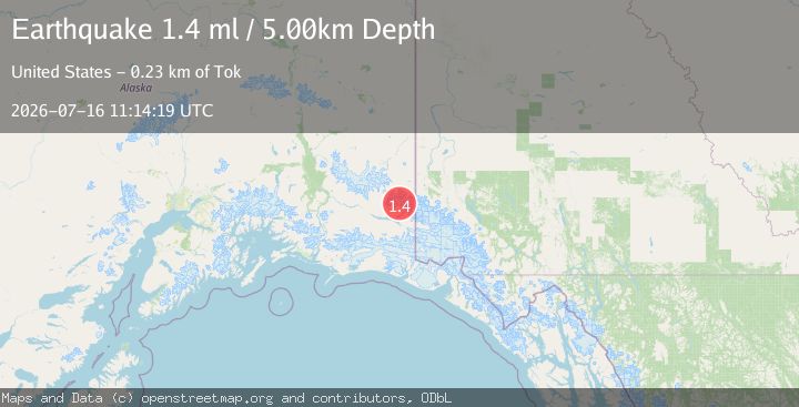 Map of 69 km E of McCarthy, Alaska