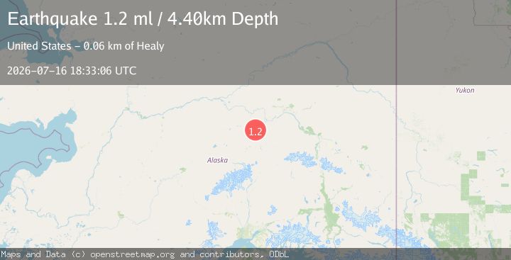 Map of 24 km W of Anderson, Alaska