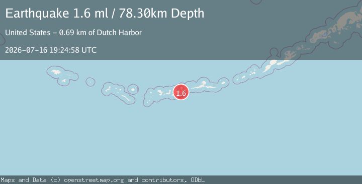 Map of 32 km E of Adak, Alaska