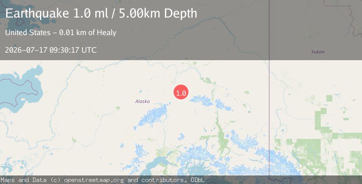 Map of 14 km E of Healy, Alaska