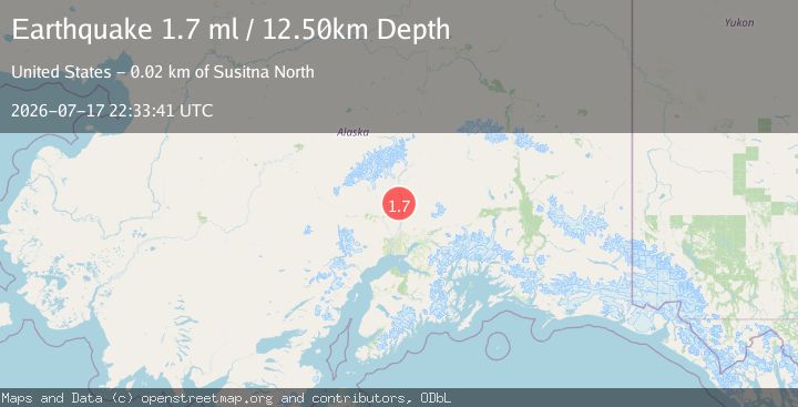Map of 10 km S of Trapper Creek, Alaska