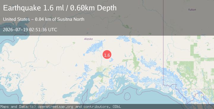 Map of 40 km E of Chase, Alaska