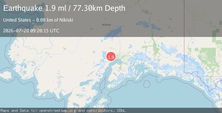 Map of 33 km NNW of Beluga, Alaska
