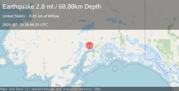 Map of 17 km WSW of Susitna, Alaska