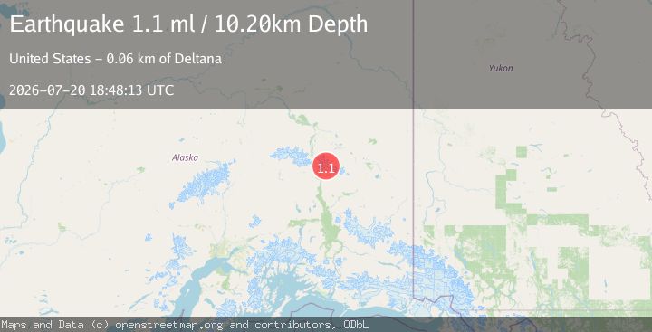 Map of 32 km NE of Paxson, Alaska