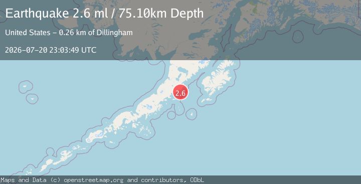 Map of 83 km SE of Ugashik, Alaska