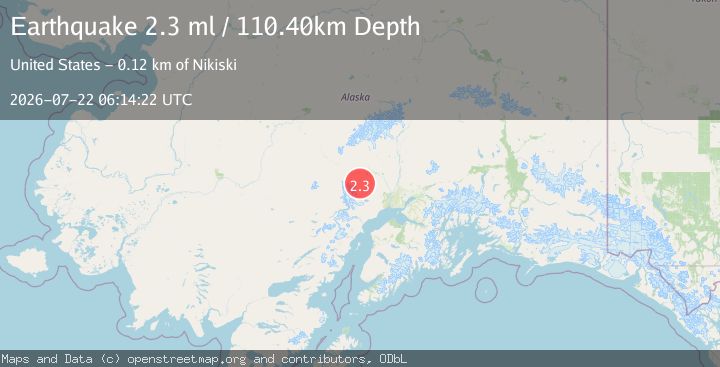 Map of 35 km SW of Skwentna, Alaska