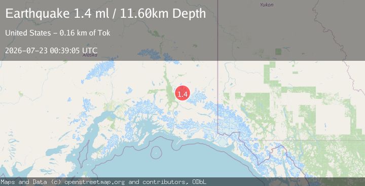 Map of 55 km ENE of Kenny Lake, Alaska