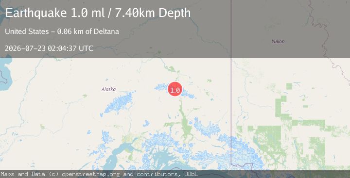 Map of 52 km NNW of Paxson, Alaska