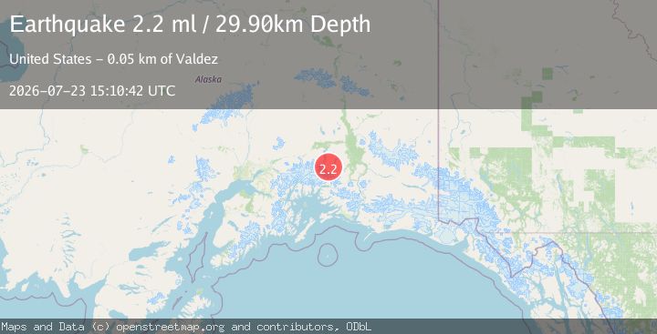 Map of 47 km N of Valdez, Alaska
