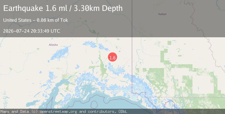 Map of 11 km E of Slana, Alaska