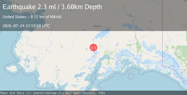 Map of 68 km WSW of Skwentna, Alaska