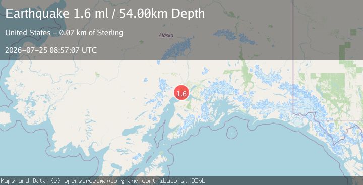 Map of 21 km ENE of Beluga, Alaska