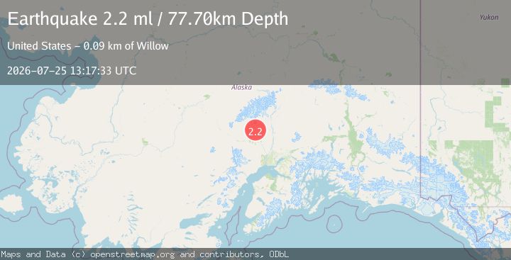 Map of 30 km SW of Petersville, Alaska