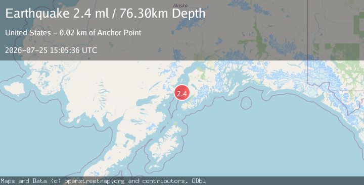 Map of 8 km WSW of Happy Valley, Alaska