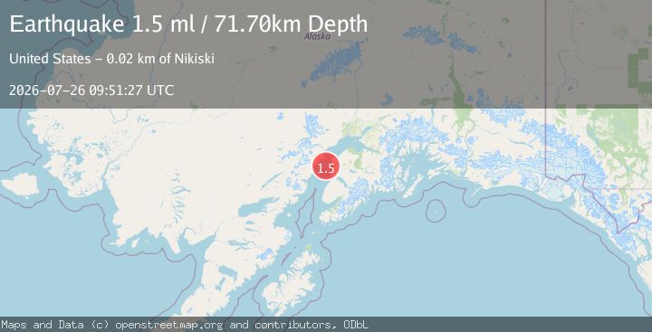 Map of 17 km WSW of Salamatof, Alaska